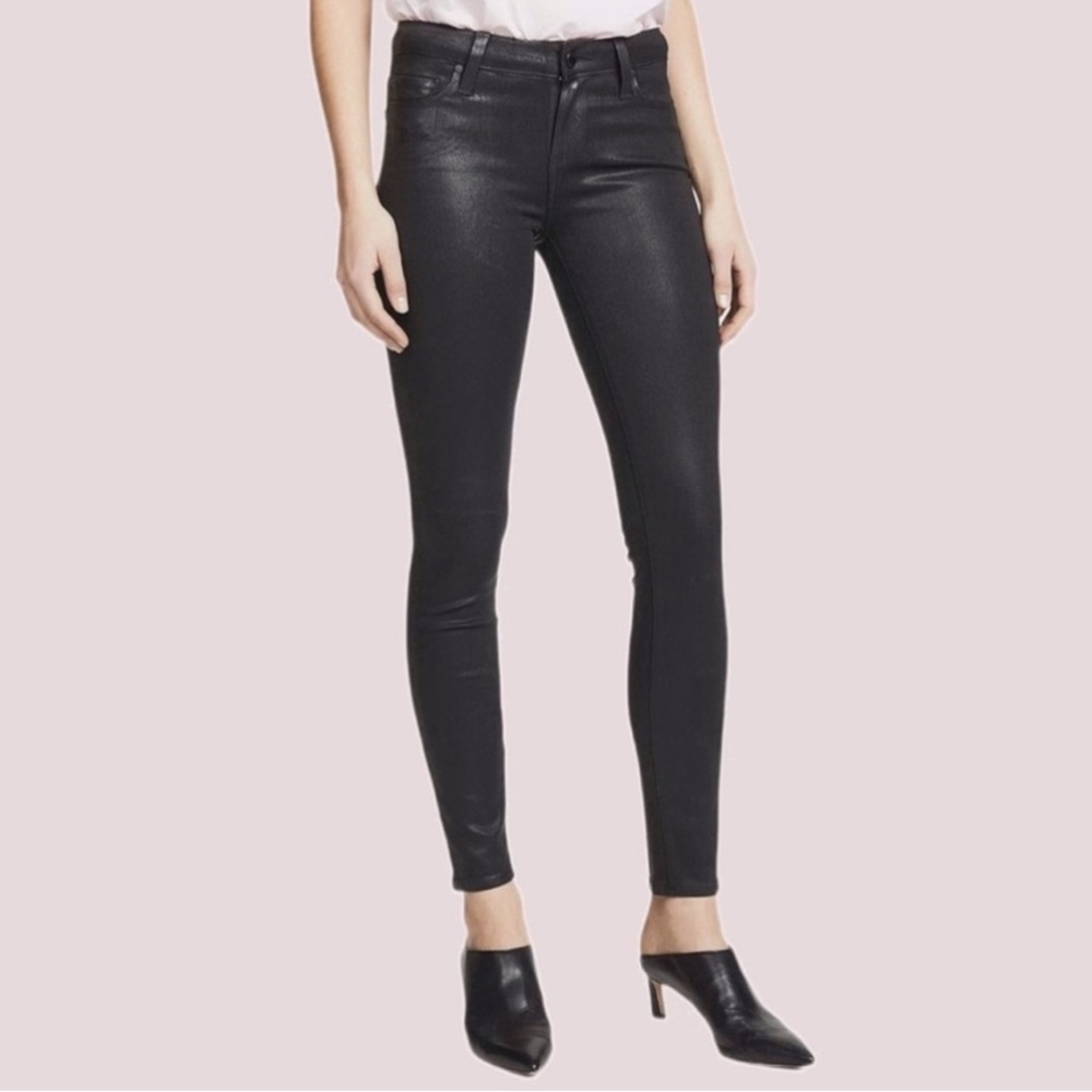 Paige Verdugo Ankle Zip black Skinny Jeans size 26 - Picture 1 of 13